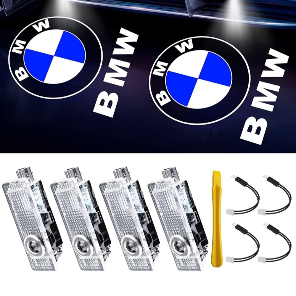 Set of 4 BMW car door projector lights